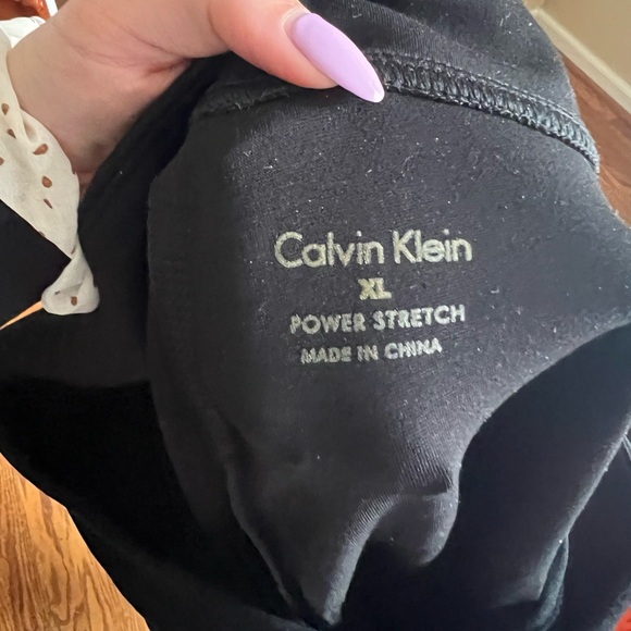 ◾️CALVIN KLEIN: Women’s XL, power stretch black half faux suede leggings◾️ - Picture 2 of 9